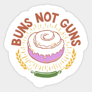 buns not guns Sticker